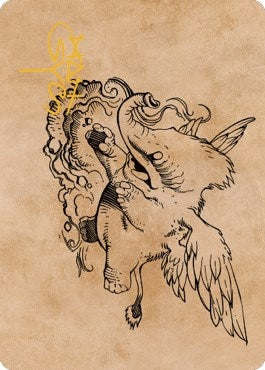 Image for Lulu, Loyal Hollyphant Art Card (Gold-Stamped Signature) (46) [Art Series: Commander Legends: Battle for Baldur's Gate]