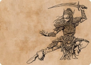 Image for Lae'zel, Vlaakith's Champion Art Card (45) [Art Series: Commander Legends: Battle for Baldur's Gate]