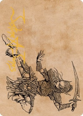 Image for Lae'zel, Vlaakith's Champion Art Card (Gold-Stamped Signature) (45) [Art Series: Commander Legends: Battle for Baldur's Gate]