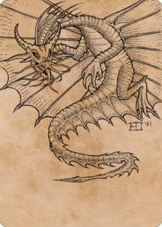 Image for Ancient Gold Dragon Art Card (44/81) (44) [Art Series: Commander Legends: Battle for Baldur's Gate]