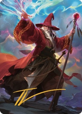 Image for Elminster Art Card (36/81) (Gold-Stamped Signature) (36) [Art Series: Commander Legends: Battle for Baldur's Gate]