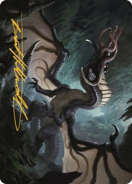 Image for Brainstealer Dragon Art Card (Gold-Stamped Signature) (31) [Art Series: Commander Legends: Battle for Baldur's Gate]