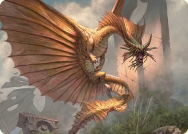 Image for Ancient Gold Dragon Art Card (28/81) (28) [Art Series: Commander Legends: Battle for Baldur's Gate]