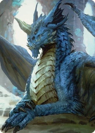 Image for Young Blue Dragon Art Card (27) [Art Series: Commander Legends: Battle for Baldur's Gate]