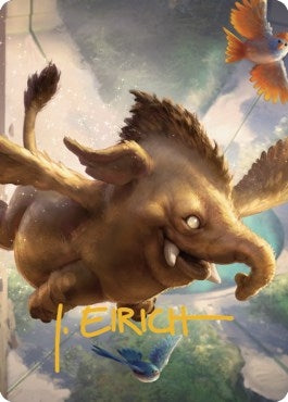 Image for Hollyphant Art Card (Gold-Stamped Signature) (18) [Art Series: Commander Legends: Battle for Baldur's Gate]