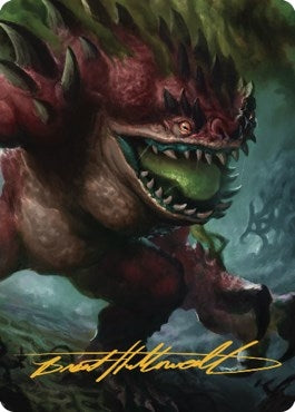 Image for Hezrou Art Card (Gold-Stamped Signature) (17) [Art Series: Commander Legends: Battle for Baldur's Gate]