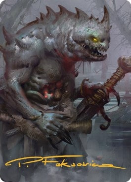 Image for Gray Slaad Art Card (Gold-Stamped Signature) (15) [Art Series: Commander Legends: Battle for Baldur's Gate]