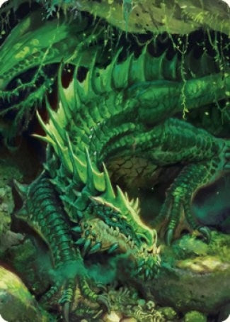 Image for Adult Green Dragon Art Card (1) [Art Series: Commander Legends: Battle for Baldur's Gate]