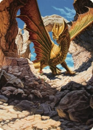 Image for Ancient Brass Dragon Art Card (2/81) (2) [Art Series: Commander Legends: Battle for Baldur's Gate]