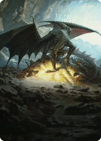 Image for Ancient Copper Dragon Art Card (4/81) (4) [Art Series: Commander Legends: Battle for Baldur's Gate]