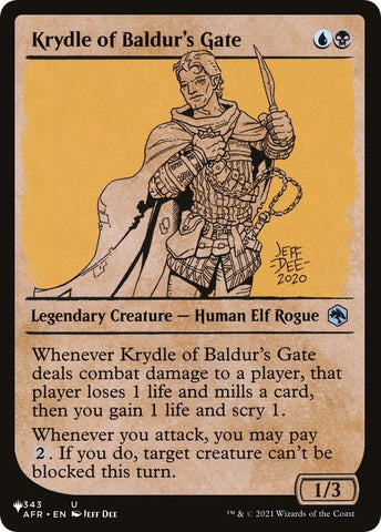 Image for Krydle of Baldur's Gate (Showcase) (343) [The List Reprints]