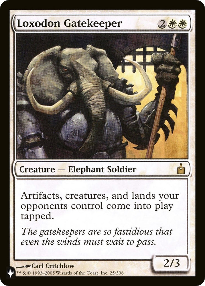 Image for Loxodon Gatekeeper (25) [The List Reprints]