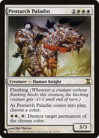Image for Pentarch Paladin (32) [The List Reprints]