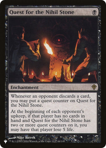 Image for Quest for the Nihil Stone (64) [The List Reprints]