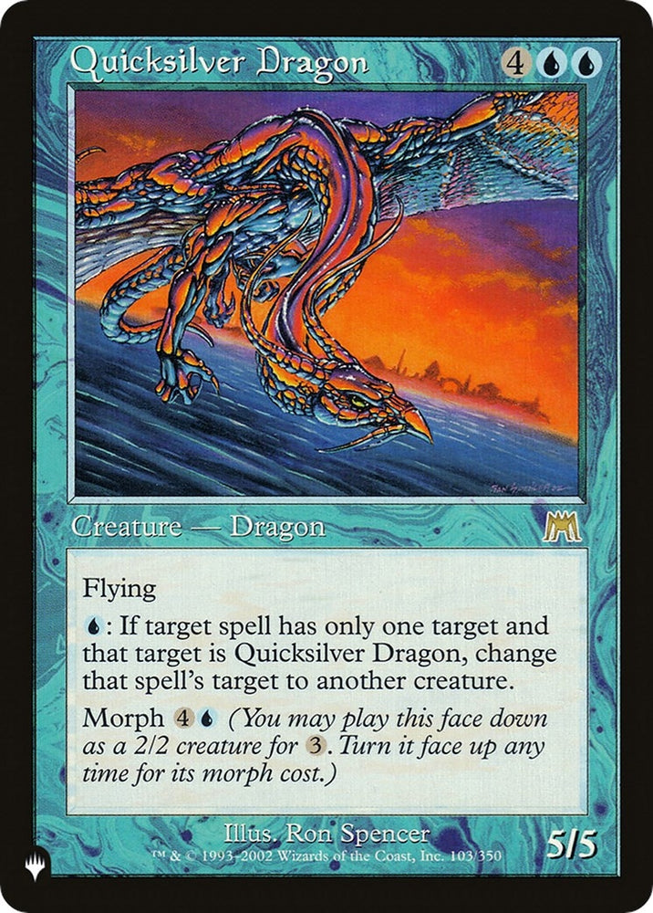 Image for Quicksilver Dragon (103) [The List Reprints]