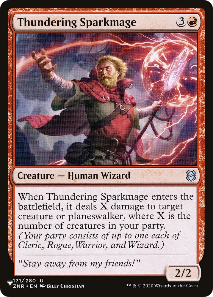 Image for Thundering Sparkmage (171) [The List Reprints]