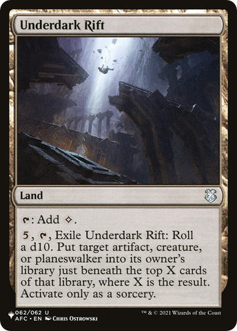 Image for Underdark Rift (62) [The List Reprints]