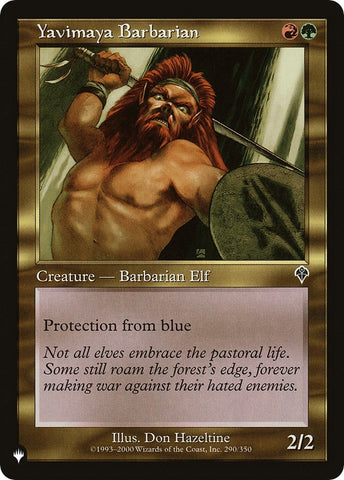 Image for Yavimaya Barbarian (290) [The List Reprints]