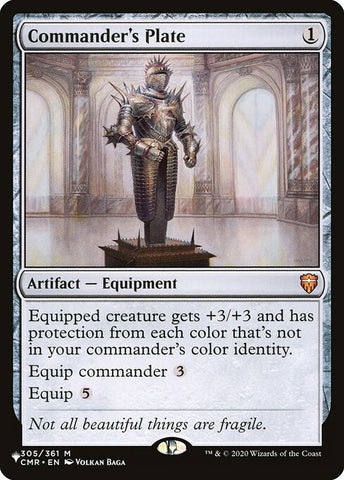 Image for Commander's Plate (305) [The List Reprints]