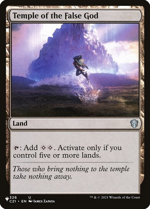Image for Temple of the False God (C21) (326) [The List Reprints]