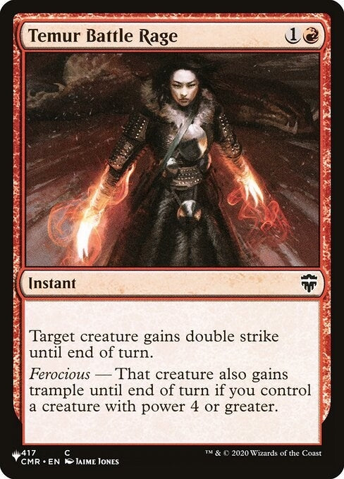 Image for Temur Battle Rage (CMR) (417) [The List Reprints]