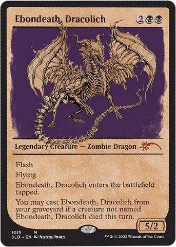 Image for Ebondeath, Dracolich (Showcase) (1014) [Secret Lair Drop Series]