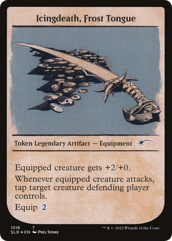 Image for Icingdeath, Frost Tongue Token (Showcase) (1018) [Secret Lair Drop Series]