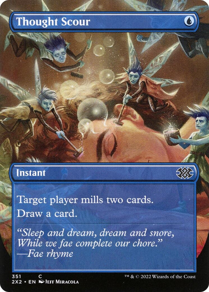 Image for Thought Scour (Borderless) (351) [Double Masters 2022]