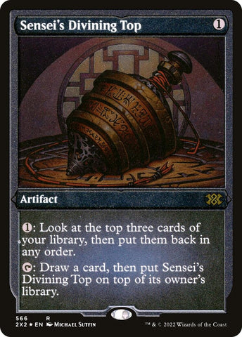 Image for Sensei's Divining Top (Foil Etched) (566) [Double Masters 2022]