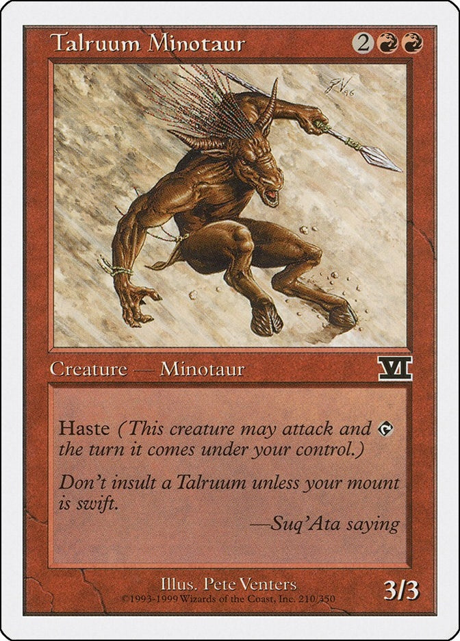 Image for Talruum Minotaur (210) [Classic Sixth Edition]