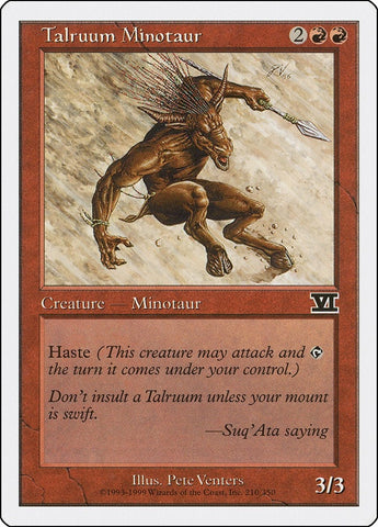 Image for Talruum Minotaur (210) - Magic: The Gathering