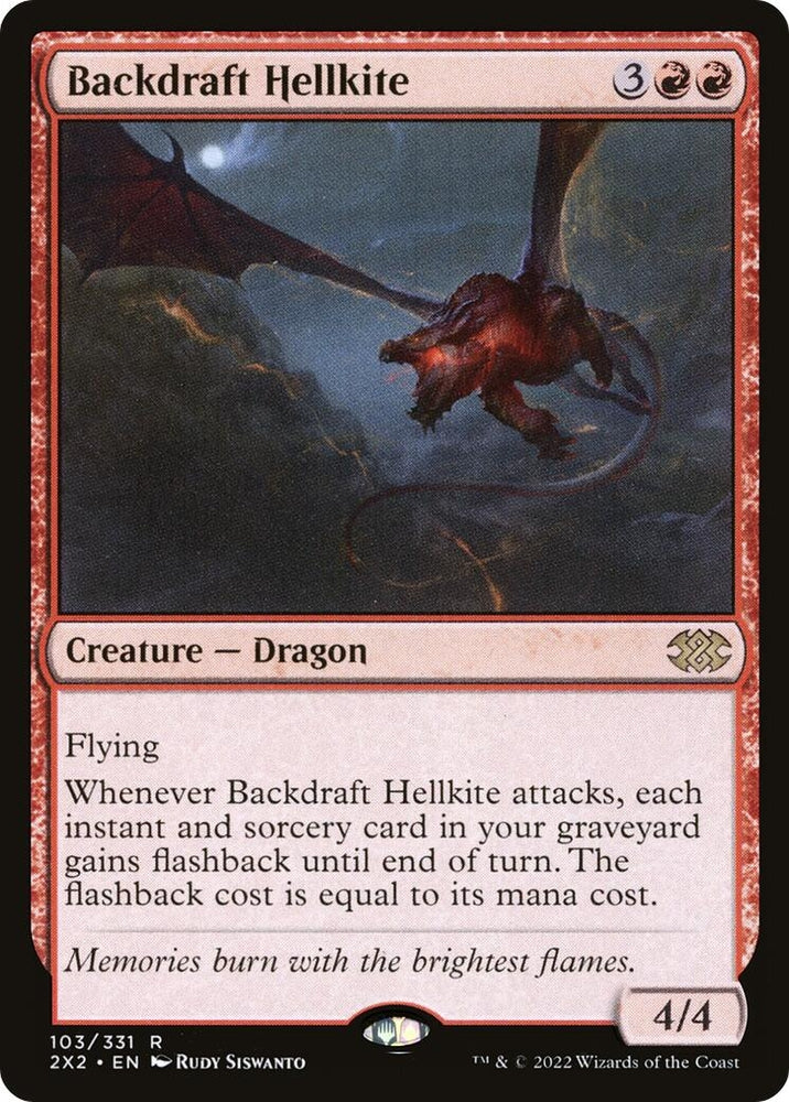 Image for Backdraft Hellkite (103) [Double Masters 2022]