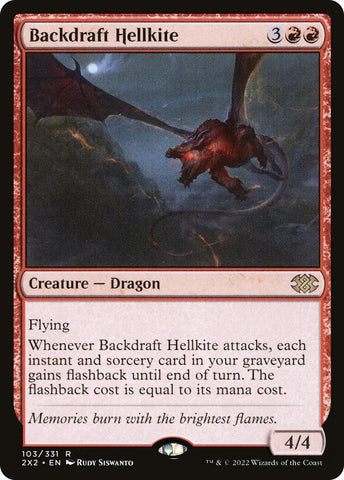 Image for Backdraft Hellkite (103) [Double Masters 2022]