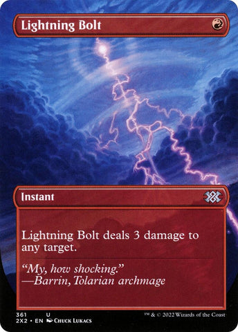 Image for Lightning Bolt (Borderless) (361) [Double Masters 2022]
