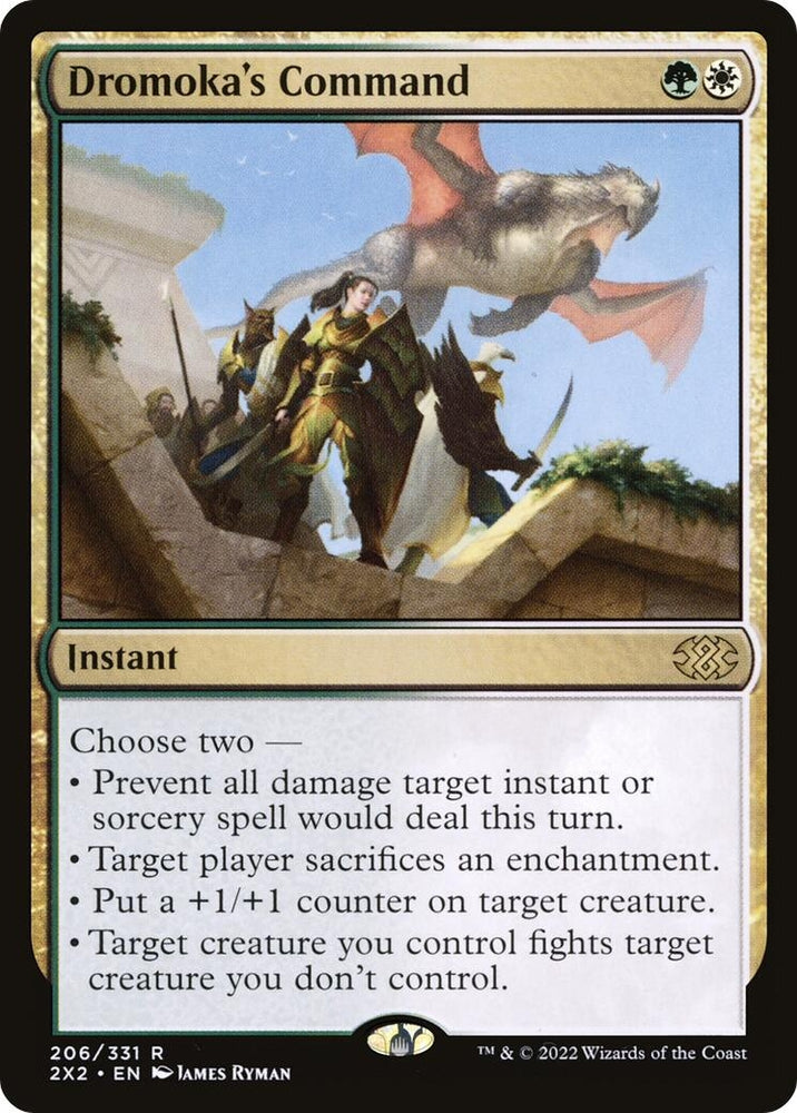 Image for Dromoka's Command (206) [Double Masters 2022]
