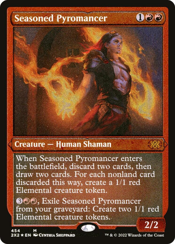 Image for Seasoned Pyromancer (Foil Etched) (454) [Double Masters 2022]