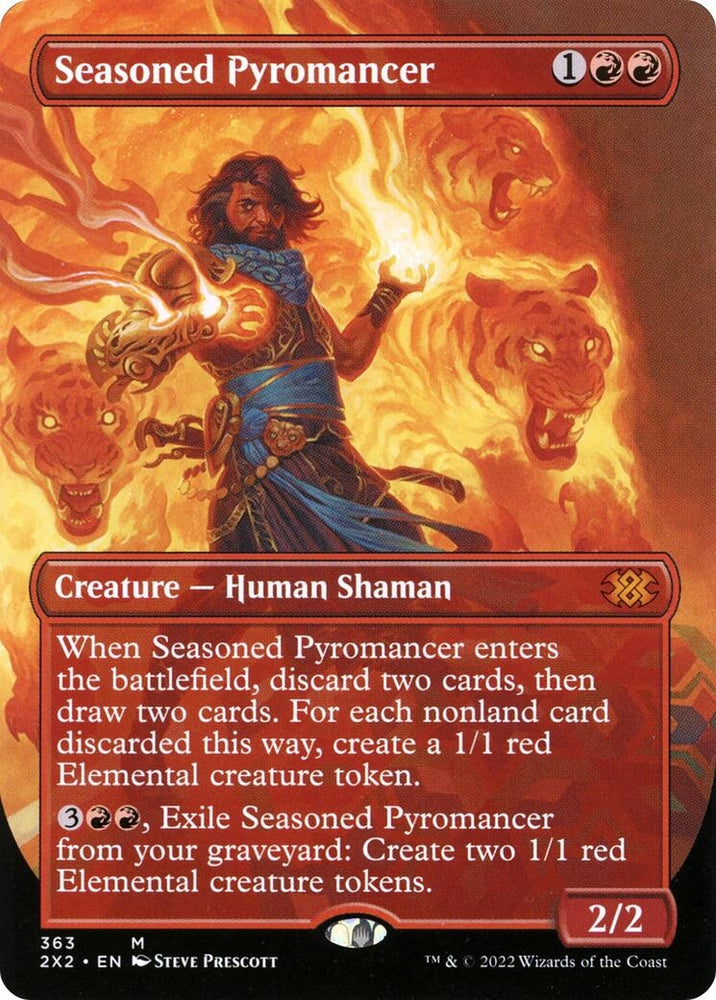 Image for Seasoned Pyromancer (Borderless) (363) [Double Masters 2022]
