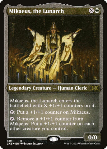 Image for Mikaeus, the Lunarch (Foil Etched) (419) [Double Masters 2022]
