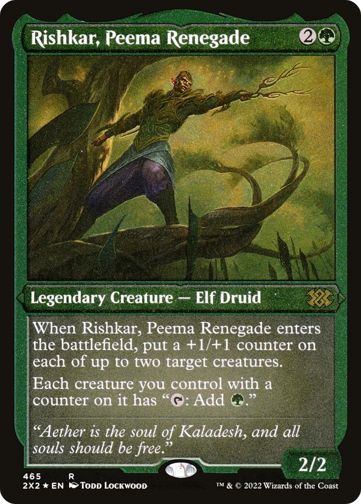 Image for Rishkar, Peema Renegade (Foil Etched) (465) [Double Masters 2022]