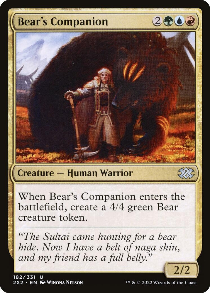 Image for Bear's Companion (182) [Double Masters 2022]