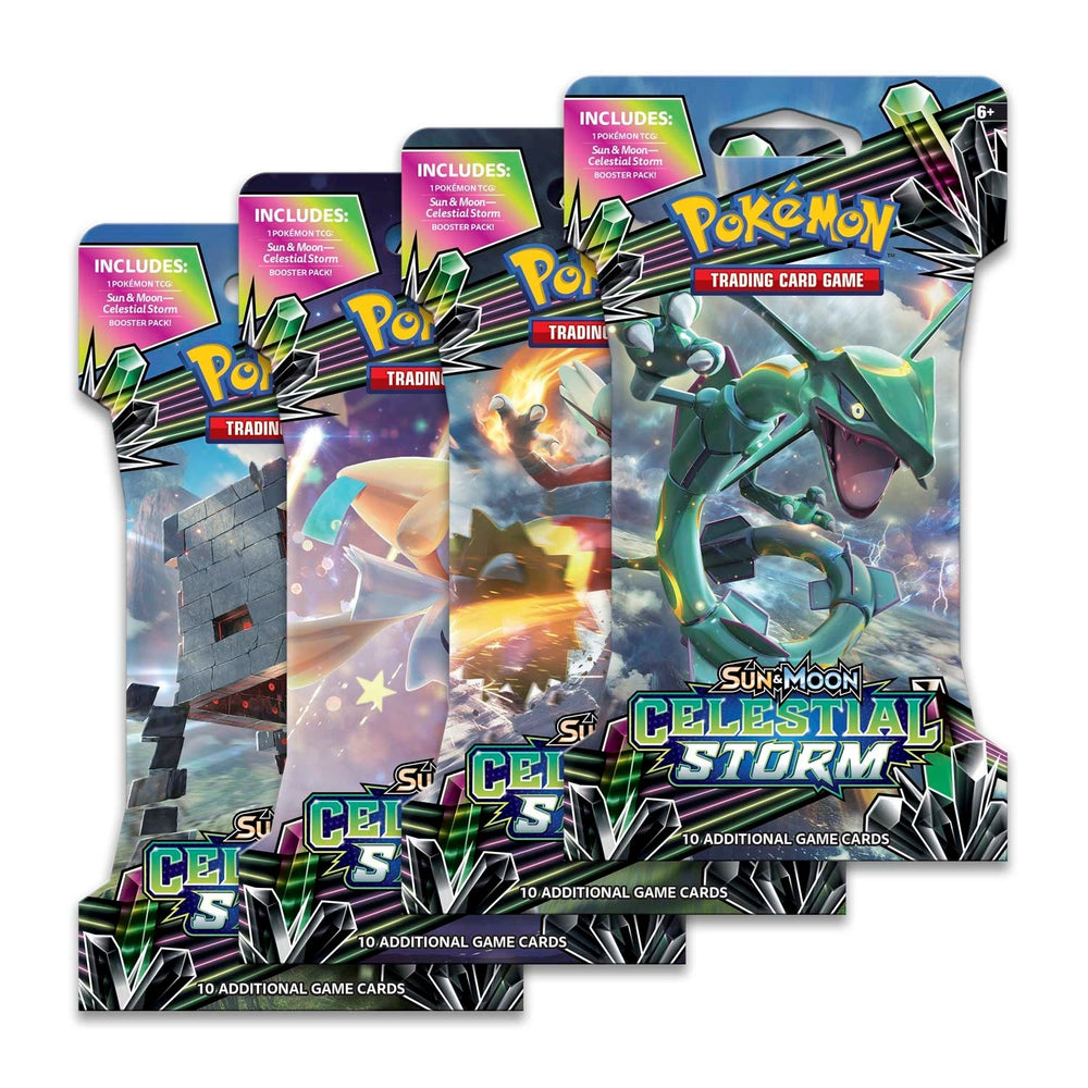 Celestial Storm Sleeved Booster Pack Art Bundle [Set of 4] [SM - Celestial Storm]