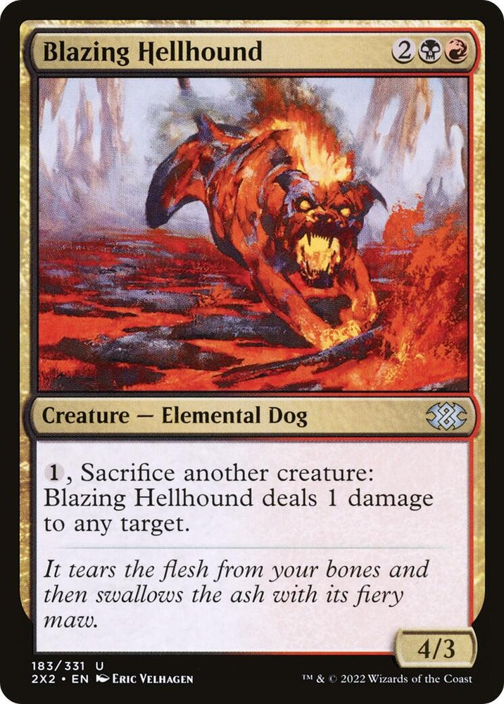 Image for Blazing Hellhound (183) [Double Masters 2022]