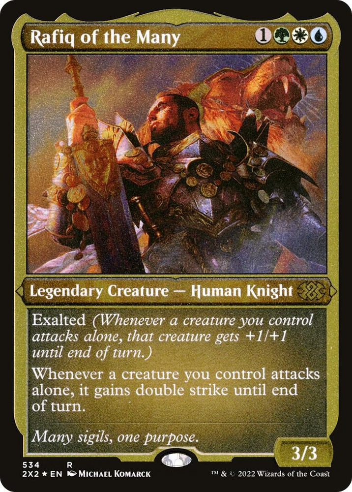 Image for Rafiq of the Many (Foil Etched) (534) [Double Masters 2022]