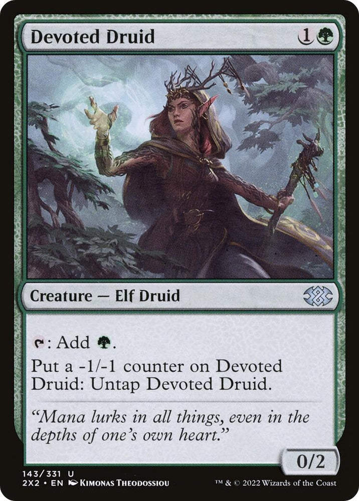 Image for Devoted Druid (143) [Double Masters 2022]