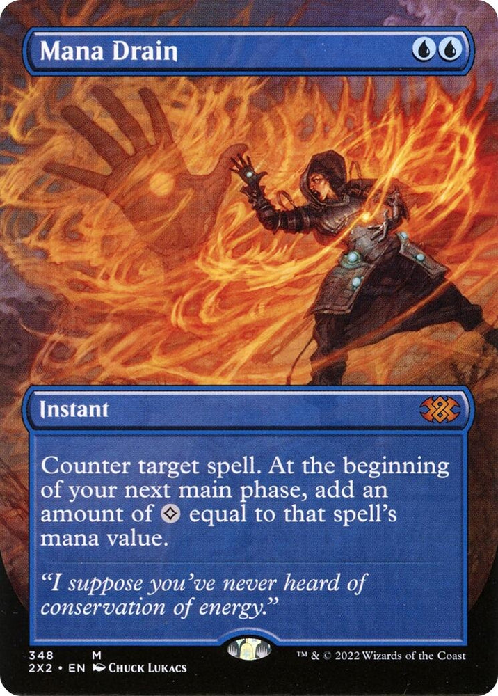 Image for Mana Drain (Borderless) (348) [Double Masters 2022]