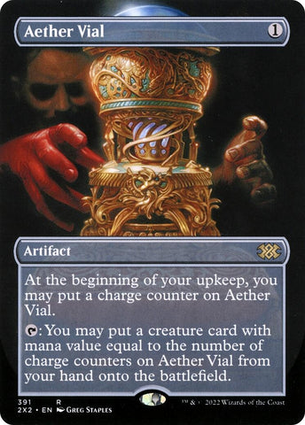 Image for Aether Vial (Borderless) (391) [Double Masters 2022]