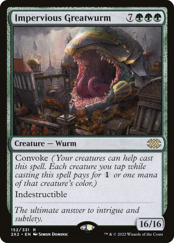 Image for Impervious Greatwurm (152) [Double Masters 2022]