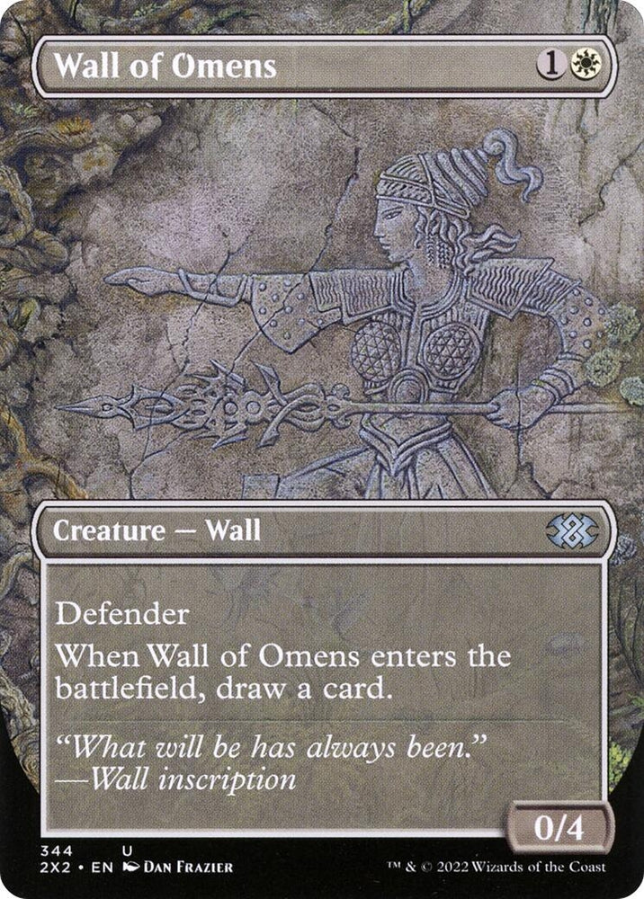 Image for Wall of Omens (Borderless) (344) [Double Masters 2022]