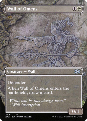 Image for Wall of Omens (Borderless) (344) [Double Masters 2022]