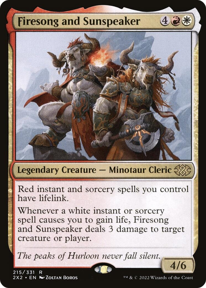 Image for Firesong and Sunspeaker (215) [Double Masters 2022]